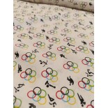 Tissu cretonne - Jo Paris 2024 - x10cm