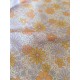 Tissu cretonne - Marguerites pastels - x10cm