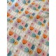 Tissu cretonne - Flowers power - x10cm