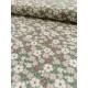 Tissu cretonne - Fleurs nature - x10cm