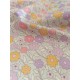 Tissu cretonne - Marguerites sauvages - x10cm