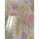 Tissu cretonne - Marguerites sauvages - x10cm