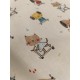 Tissu cretonne - Trotinette - x10cm
