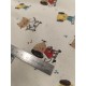 Tissu cretonne - Trotinette - x10cm