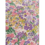 Tissu cretonne - Esteve violet - x10cm