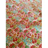 Tissu cretonne - Esteve rouge - x10cm