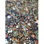 Double gaze coton -Gaze effet papillon marine - x10cm