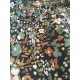 Double gaze coton -Gaze effet papillon marine - x10cm