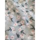 Double gaze coton - Gaze effet papillon bleu ciel - x10cm