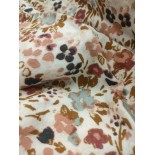 Double gaze coton -Gaze effet papillon rose- x10cm