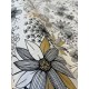 Tissu Lin - daisy x 10cm