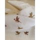 Double gaze coton - oiseau - x10cm