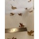 Double gaze coton - oiseau - x10cm