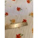 Double gaze coton - fleurs - x10cm