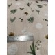 Double gaze coton - lapin-muguet - x10cm