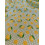 Tissu cretonne - Citron à fleur - x10cm