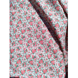 Tissu popeline - Liberty rouge - x10cm
