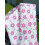 Tissu popeline - Marguerites Fushia - x10cm