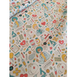 Tissu ameublement - Léger- Miel- x10cm