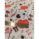 Tissu cretonne - Abricot - x10cm