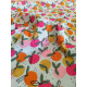 Tissu cretonne - Abricot - x10cm