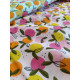 Tissu cretonne - Fruty vert - x10cm