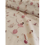 Tissu cretonne - Castor - x10cm