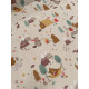 Tissu cretonne - fée - x10cm