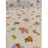 Tissu cretonne - fée - x10cm