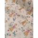 Tissu cretonne - Marmotte - x10cm