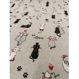 Tissu ameublement - Léger - Cats - x10cm