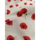 Tissu ameublement - Léger - Coquelicots - x10cm