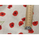 Tissu ameublement - Léger - Coquelicots - x10cm
