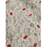 Tissu ameublement - Léger - Feuilles - x10cm