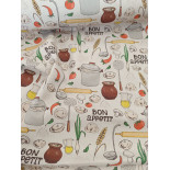 Tissu ameublement - Léger - Appétit - x10cm