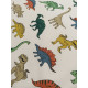 Tissu ameublement - Léger - Dinosaures - x10cm