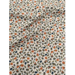 Double gaze coton - Feuillage - x10cm