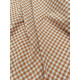 Double gaze coton - Vichy terracotta - x10cm