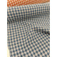 Double gaze coton réversible - Vichy Bleu - x10cm