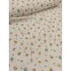 Double gaze coton - Floral - x10cm