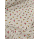 Double gaze coton - Fleuris - x10cm