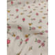 Double gaze coton - Fleuris- x10cm