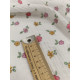 Double gaze coton - Fleuris- x10cm