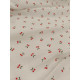 Double gaze coton - Cerises - x10cm