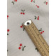 Double gaze coton - Cerises - x10cm